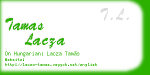 tamas lacza business card