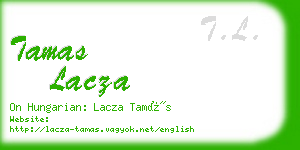 tamas lacza business card